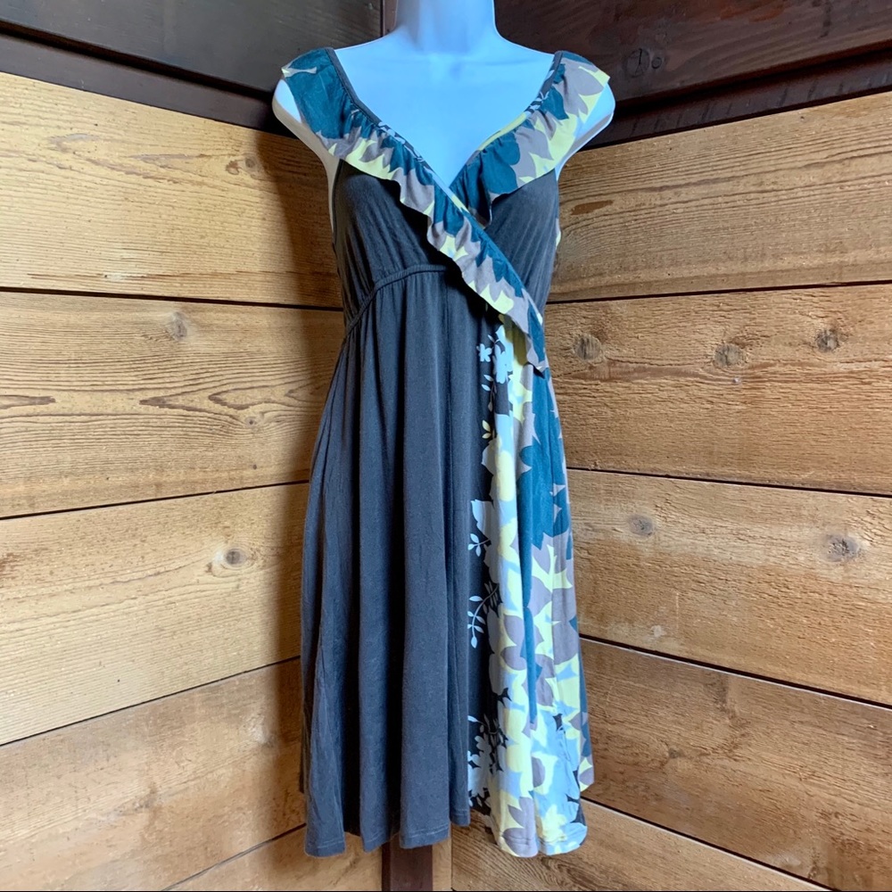 NWT Free People Army Congo Floral Wrap Dress